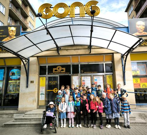 Představení "Kocour Modroočko" v divadle Gong 1.A + 1.B